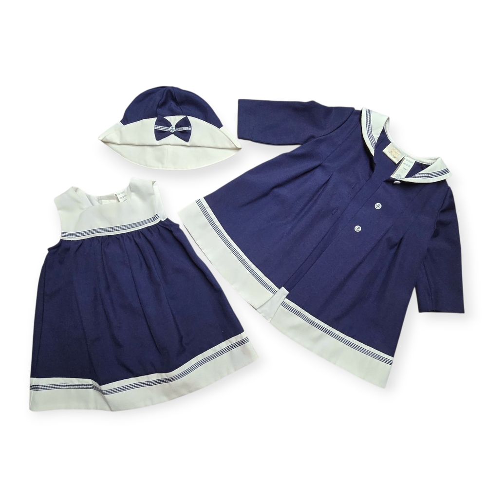 Sailor Set- Matching Navy and White Kids 3 Piece Set